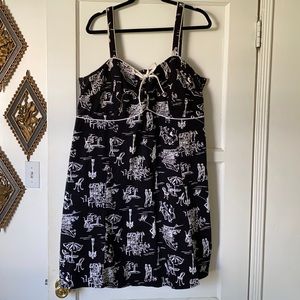 Vintage KSL Karin Stevens Rockabilly Pinup Dress Plus Size 22W